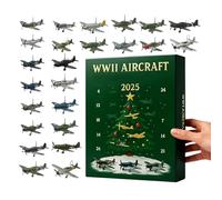 C-alendar de l'Avent 2024 avec 24 mini Warbirds, calendrier de Noël pour collectionneurs de modèles, amateurs d'histoire et d'aviation, cadeau surprise de combattant