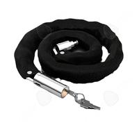 C Antivol velo 125cm antivol niveau de protection élevé pour couleur noire chaînes antivol avec 2 clés pour vélo moto antivol vélo