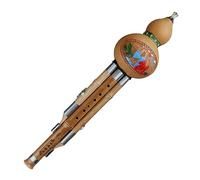 C/b-plat Clé Imitation Phyllostachys sulphurea Bambou Cucurbit Flûte Hulusi Instrument de Musique Traditionnel Instrument de Vent (b-Flat Key)