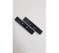 C-Beam™ Riser Plates pour profilés en aluminium C-BEAM, plaques étroites anodisées noires, supports pour profil C-Beam, construction de machines CNC et imprimantes 3D