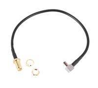 C?ble coaxial d'antenne ? angle droit avec prise jack femelle SMA vers prise TS9 m?le