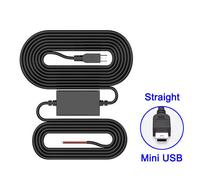 C¿Ble D'alimentation 12v ¿ 5v Pour Cam¿Ra De Tableau De Bord,3.2 M¿Tres,Pour Moniteur De Stationnement 24h,Mini-Usb/Micro-Usb,Chargeur Dvr - Type Mini Usb-Straight