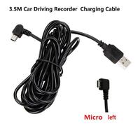 C¿Ble De Micro Cam¿Ra De Tableau De Bord De Voiture,Mini Navigateur Gps,C¿Ble De Prise D'alimentation De Transfert,Micro Mini Charge,3.5m,3.5m - Type Micro Left