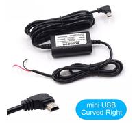 C¿Ble De Recharge Pour Voiture 12v Dc ¿ 5v 2a 3.1m,Cordon De Chargeur Usb Mini/Micro/Type-C,Pour Cam¿Ra De Tableau De Bord,Dvr De V¿Hicule - Type Mini Curved Right