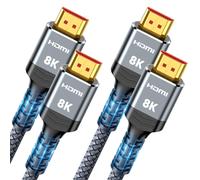 C?ble HDMI 8K Highwings 2.1 10FT/3M - 48Gbps, Nylon Tress?, Compatible Laptop, TV Roku, HDR10, e