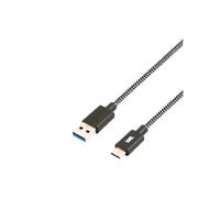C ble USB-C m le/USB A m le tressé 2 m