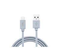 WE Connect Câble USB vers Lightning en silicone – 2 m, certifié MFi, charge et synchronisation – Bleu