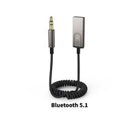 (C Bluetooth 5.1) Adaptateur auxiliaire Bluetooth 5.1 Récepteur Bluetooth sans fil pour voiture pour USB vers