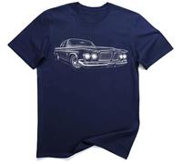 C-Body Crown 1962 Luxury Coupe Retro T-Shirt (S, Navy)