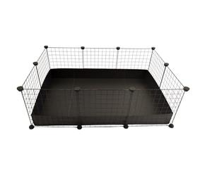 C&C Cage modulaire 3 x 2 110 x 75 cm Guinée Pig Hedgehog Noire