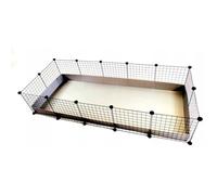 C&C Cage modulaire 5 x 2 Pig Rabbit Heg - Argenté - 180 x 75 x 37 cm