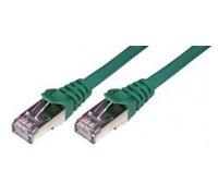MCL - Cordon de raccordement - RJ-45 (M) pour RJ-45 (M) - 5 m - SFTP - CAT 6a - sans halogène, moulé, sans crochet - vert