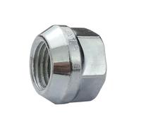 C CARBONADO 1 écrou de roue ouvert M12 x 1,5 avec collet, 17 mm de hauteur, galvanisé, pour jantes en aluminium et rondelles d'écartement, cône 60°, SW19