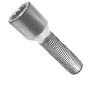 C CARBONADO Boulon de roue M14 x 1,5 55 mm Torx Vis étoile Antivol de jante Longueur au choix Compatible avec VW Audi Mercedes
