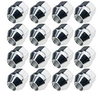 C CARBONADO Lot de 16 Écrous de Roue M12x1,25 25mm Zingués SW19 pour Montage Jantes Aluminium et Acier