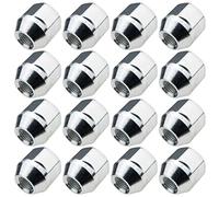 C CARBONADO Lot de 16 Écrous de Roue M12x1,25 25mm Zingués SW21 pour Montage Jantes Aluminium et Acier