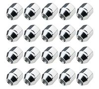 C CARBONADO Lot de 20 Écrous de Roue M12x1,25 25mm Ouverts Zingués SW21 pour Jantes Aluminium et Acier