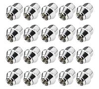 C CARBONADO Lot de 20 Écrous de Roue M12x1,5 25mm vis coniques Zingués SW19 pour Montage Jantes Aluminium et Acier