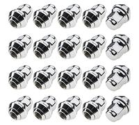C CARBONADO Lot de 20 Écrous de Roue M12x1,5 avec Bague Conique Mobile SW19 pour Jantes Aluminium Ford