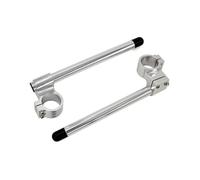 C Compatible Avec MT-25 Pour MT-03 Pour YZF R3 2015 2016 2017 2018 41MM Fourche Clip-On Clip-Ons Guidon Riser Bars Moto Guidon Pince Montante(Silver)