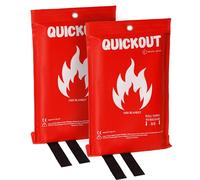 C CRYSTAL LEMON Couverture Anti-feu - Équipement de Survie en Fibre de Verre pour Les Situations extérieures - Couverture Ignifuge d'urgence avec propriétés d'extinction d'incendie