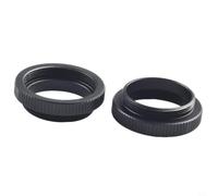 C-CS Bague adaptateur d'objectif 5 mm en aluminium pour caméras de surveillance CCTV, convertisseur de monture C vers monture CS avec longueur focale de 17,526 mm, noir mat, traitement d'image