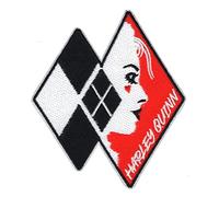 C&D Visionary DC Comics Harley Quinn Pochoir Patch, Rouge, Noir, Blanc