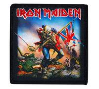 C&D Visionary Iron Maiden Écusson drapeau britannique Noir/rouge