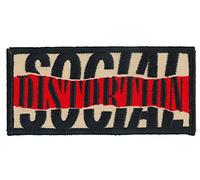 C&D Visionary Patch logo déchiré Social Distortion, noir, rouge