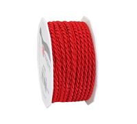 C.E. Pattberg MOSEL Ficelle rouge, 25 m de Cordelette Tissée, Largeur 4 mm, Accessoire pour Décoration, Bricolage, Travaux Manuels et Emballage Cadeau