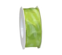 C.E. Pattberg Präsent Lyon Ruban de Taffetas Vert Citron 40 mm x 25 m