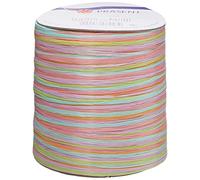 C.E. Pattberg Raffia Rubans en Raphia de Viscose Multicolores, Bobine de 50 m de Cordons pour Emballage Cadeau, 5 Fils de Décoration et Bricolage, Ruban Décoratif pour Présents