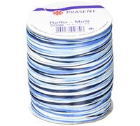 C.E. Pattberg Raffia Rubans en Raphia de Viscose Multicolores, Bobine de 50 m de Cordons pour Emballage Cadeau, 5 Fils de Décoration et Bricolage, Ruban Décoratif pour Présents