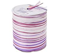 C.E. Pattberg Raffia Rubans en Raphia de Viscose Multicolores, Bobine de 50 m de Cordons pour Emballage Cadeau, 5 Fils de Décoration et Bricolage, Ruban Décoratif pour Présents
