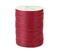 C.E. Pattberg RAYON RAFFIA bordeaux Ruban en Raphia de Viscose, Bobine de 100 m de Cordon pour Emballage Cadeau, Fil de Décoration et Bricolage, Ruban Décoratif pour Présents