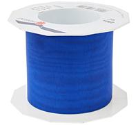 C.E. Pattberg SHEER bleu royal Ruban en Organza scintillant et soyeux, Rouleau de 25 m, Largeur 72 mm, Accessoire de Décoration & Bricolage, Ruban Décoratif pour Présents et Table de Fête