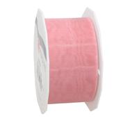 C.E. Pattberg SHEER rose clair Ruban en Organza scintillant et soyeux, Rouleau de 25 m, Largeur 40 mm, Accessoire de Décoration & Bricolage, Ruban Décoratif pour Présents et Table de Fête