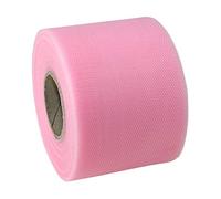 PRÄSENT Ruban de Tulle, Plastique, Rose Clair, 72mm-50m