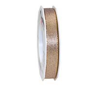 C.E. Pattberg WIEN Ruban Cadeau Doré, 20 m pour Emballer des Présents, Largeur 15 mm, Accessoire de Décoration et Bricolage, Ruban Décoratif pour Présents