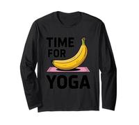 C est l Heure du Yoga Banane drôle Manche Longue