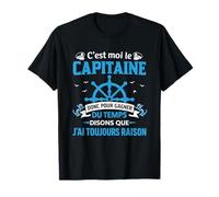 C’est Moi Le Capitaine Humour Drôle Marin Bateau Navigation T-Shirt