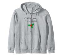 C’est Pas Moi C’est La Tradition Phrase Humour Noël Gui Houx Sweat à Capuche