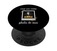 C’est Une Vieille Photo de Moi Humour Original drôle Homme PopSockets PopGrip Adhésif
