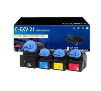 C-EXV 21 Toner Haute Capacité 0452B002 0453B002 0454B002 0455B002 Compatible avec Canon IR C2550 C2880 C3080 C3380 C3580 - Noir 26000 Pages / Couleur 16000 Pages