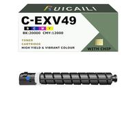 C-EXV49 CEXV49 EXV49 Cartouche de Toner Compatible Utilisation pour l’imprimante Canon Imagerunner Advance IR C3320, C3320i, C3325i, C3330i, C3520i, C3525i, C3530i (Cyan)