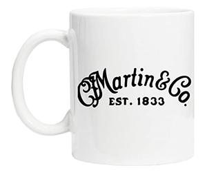 C. F. Martin Guitars Tasse de Tasse Réutilisable en Verre Blanc Pour le café de thé Coffee Cup