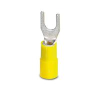 C- FCI 6/M4 = 3240042, broche de câble fourche, jaune, 4-6 mm2, M4, emballage d'origine, jamais utilisé, en stock, expédition maintenant.