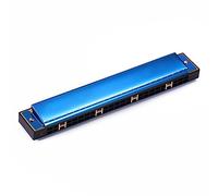 C For Harmonica Tremolo professionnel 24 trous pour adultes enfants débutants Harmonica C Harmonica bleu vert rouge or argent