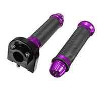 C-FUNN 22Mm CNC Aluminium Accélérateur Tube Handbar Poignées pour Moto Dirt Bike - Violet