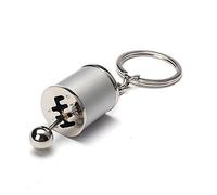 C-FUNN 4 Couleurs Auto Tuning Partie Chrome Finition Boîte De Vitesses Shifter Porte-Clés Fob Anneau Turbine Nos Porte-Clés-Argent